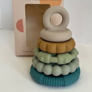 Chewable Charm River Silicone Teether Stacker - New in Box